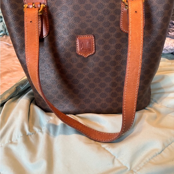 Authentic Vintage CELINE Macadam Bucket Tote Bag - Very Good Condition - Picture 2 of 10